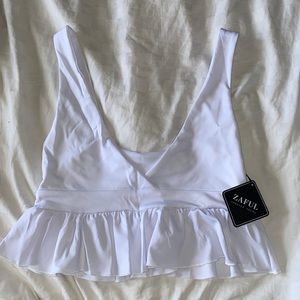 cute white zaful top